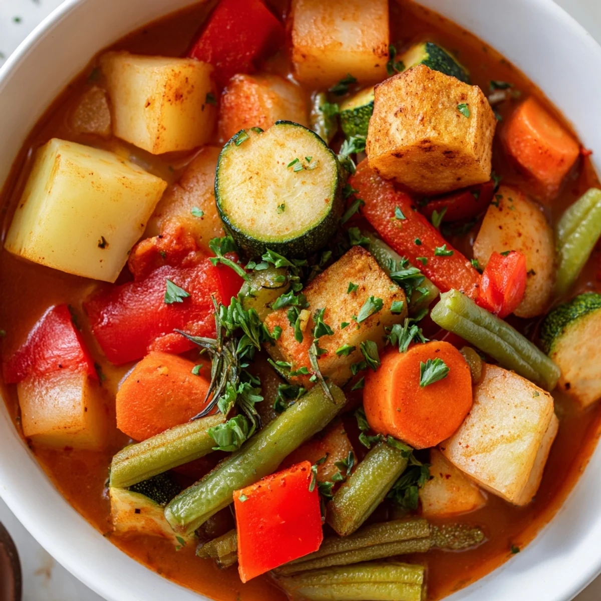 Herzhafter Gemüse Eintopf Winter