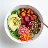 Light Beetroot Lentil Bowl
